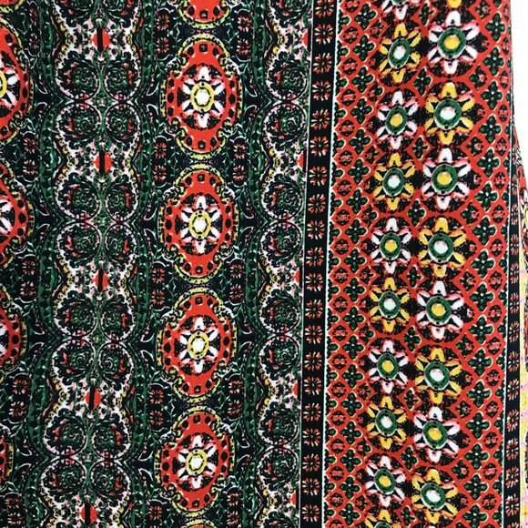 Forever 21 Floral Front Tie Boho Maxi Dress  Size Large - Picture 5 of 13